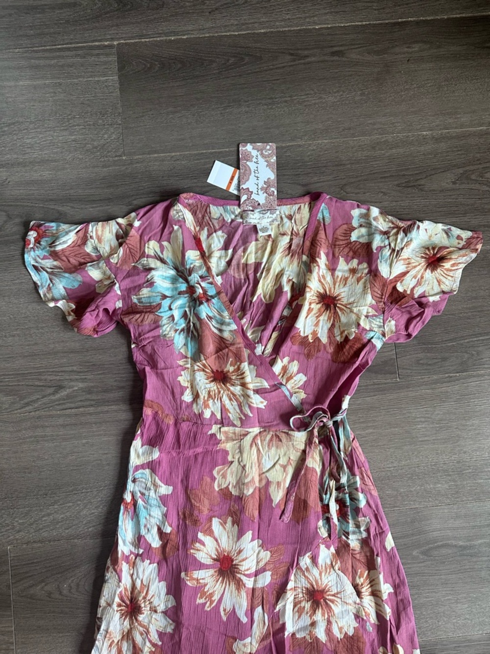 Blossom Wrap Maxi Dress in Dusty Rose - Picture 6 of 8